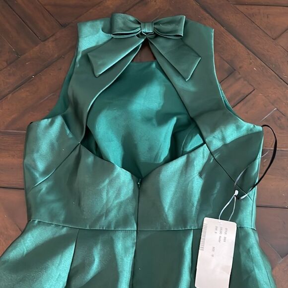 NWT ALFRED SUNG · STYLE D824 · SATIN TWILL - size 10 - Picture 7 of 8